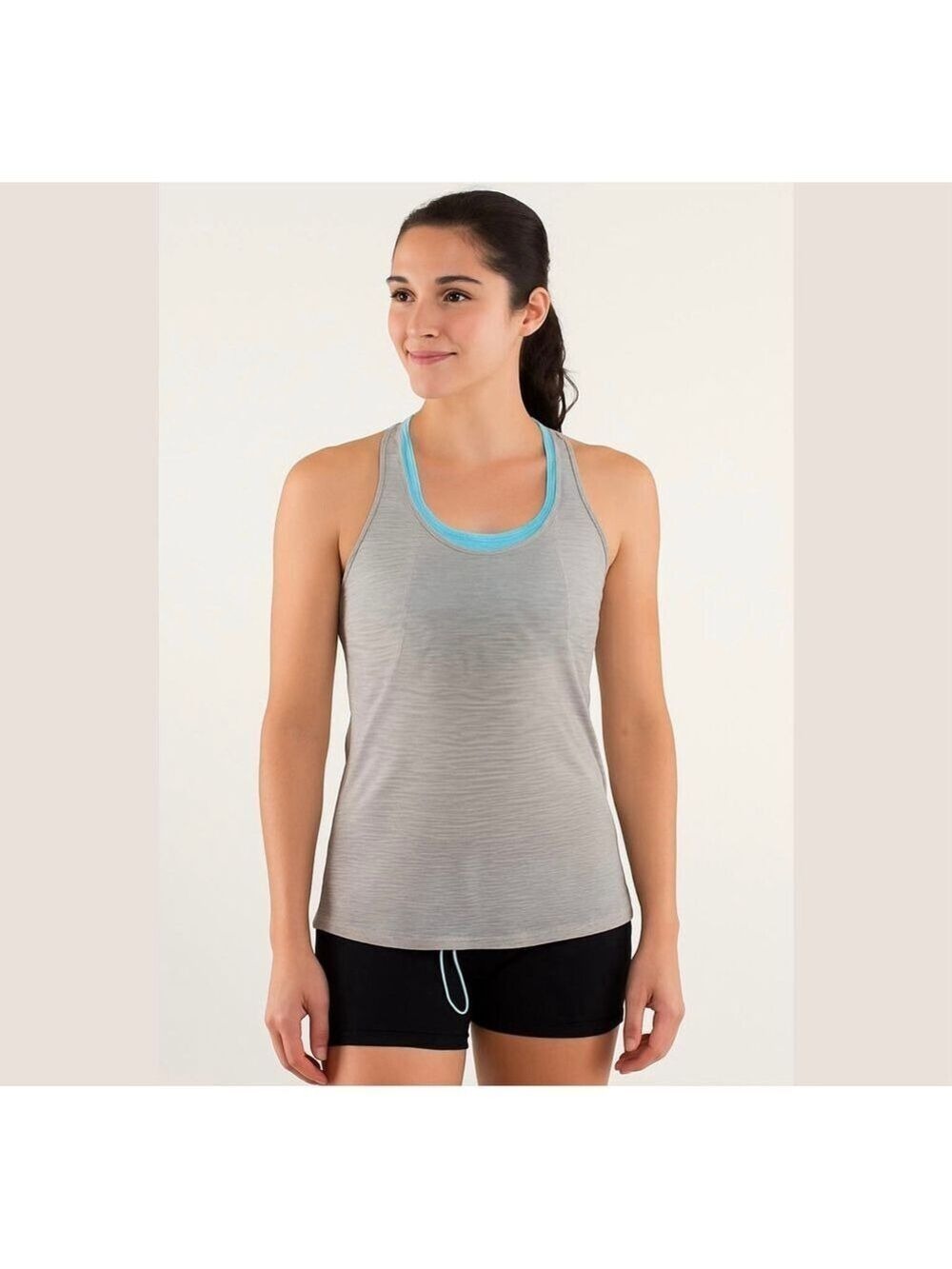 Kyodan sport tank top activewear training yoga top camisole striped Sz M
